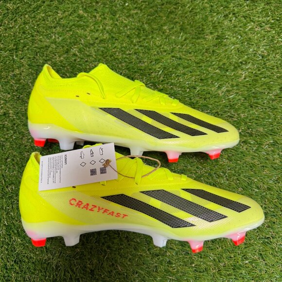 Adidas X Crazyfast Pro FG Soccer Cleats Mens 8 Womens 9 Solar Yellow IG0601 NEW main image 8
